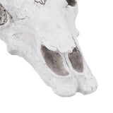 Resin Bull Head Wall Hanging Decoration Long Horn Animal Sculpture Background Wall Home Ornament
