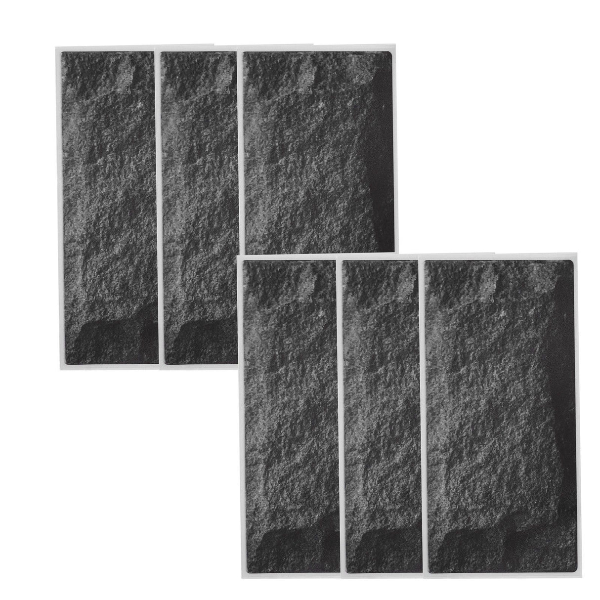 6Pcs Matte Wall Sticker Waterproof Self‑Adhesive Non‑Slip Floor Sticker for Home Use