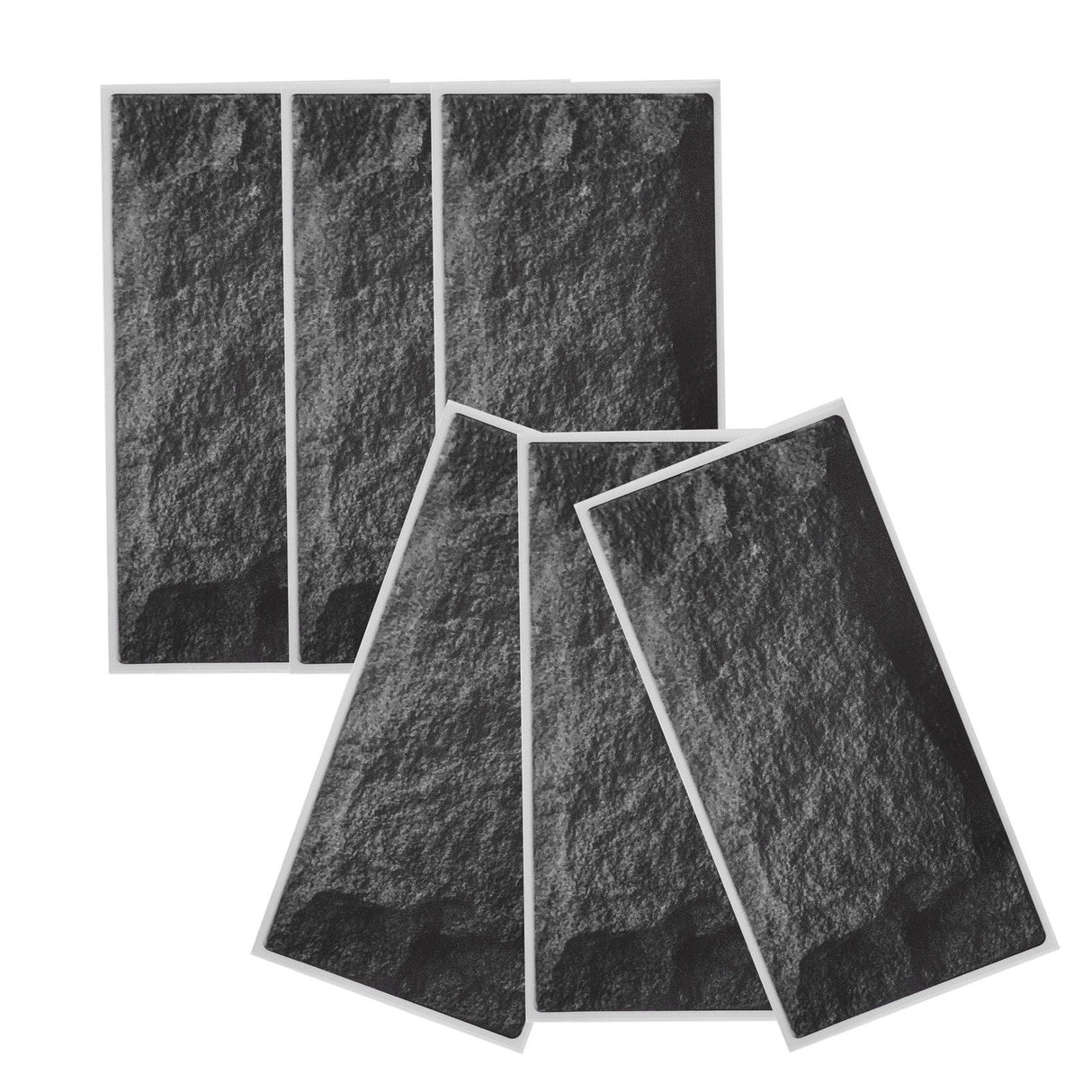 6Pcs Matte Wall Sticker Waterproof Self‑Adhesive Non‑Slip Floor Sticker for Home Use