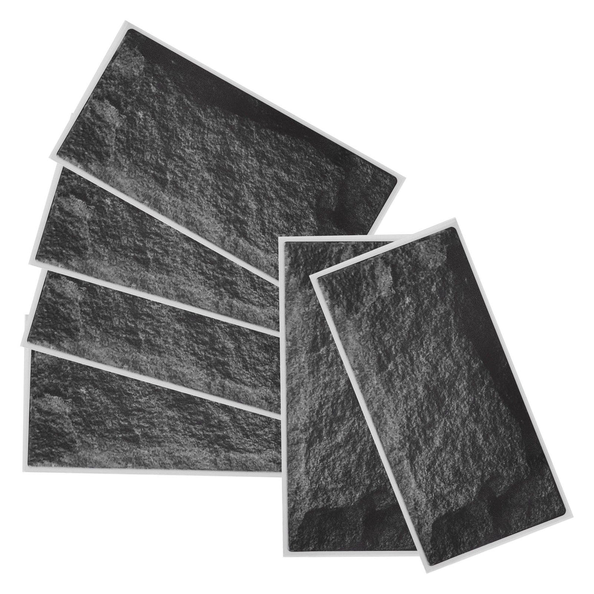 6Pcs Matte Wall Sticker Waterproof Self‑Adhesive Non‑Slip Floor Sticker for Home Use
