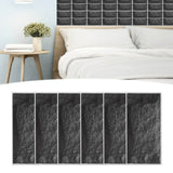 6Pcs Matte Wall Sticker Waterproof Self‑Adhesive Non‑Slip Floor Sticker for Home Use