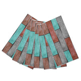 6Pcs Colorful Brick Pattern Wall Sticker Waterproof Self‑Adhesive Wallpaper Home Decoration