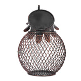Wine Cork Container Iron Pineapple Shaped Wine Bottle Cork Storage Box Ornament for Home Bar Decoration - Side View