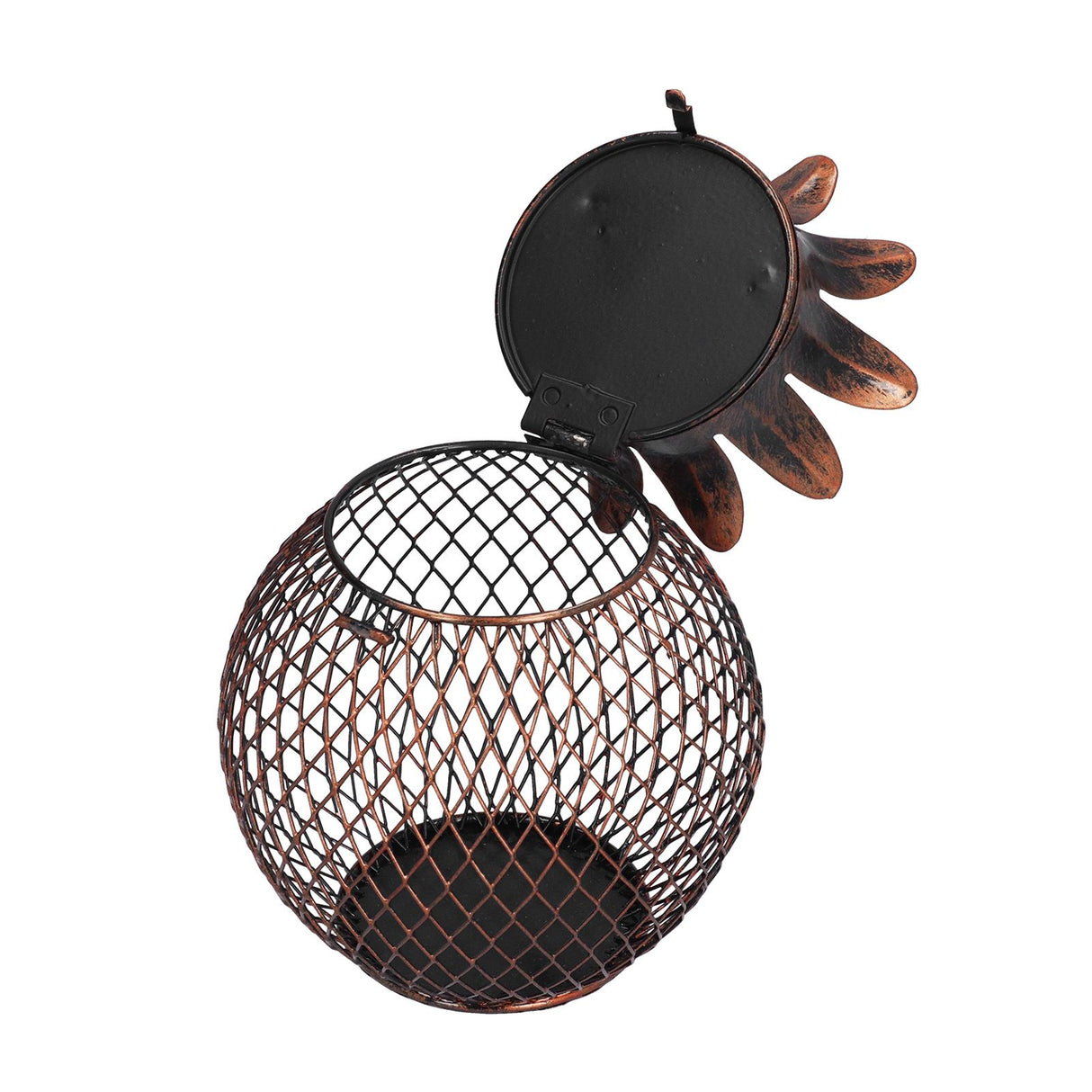 Wine Cork Container Iron Pineapple Shaped Wine Bottle Cork Storage Box Ornament for Home Bar Decoration