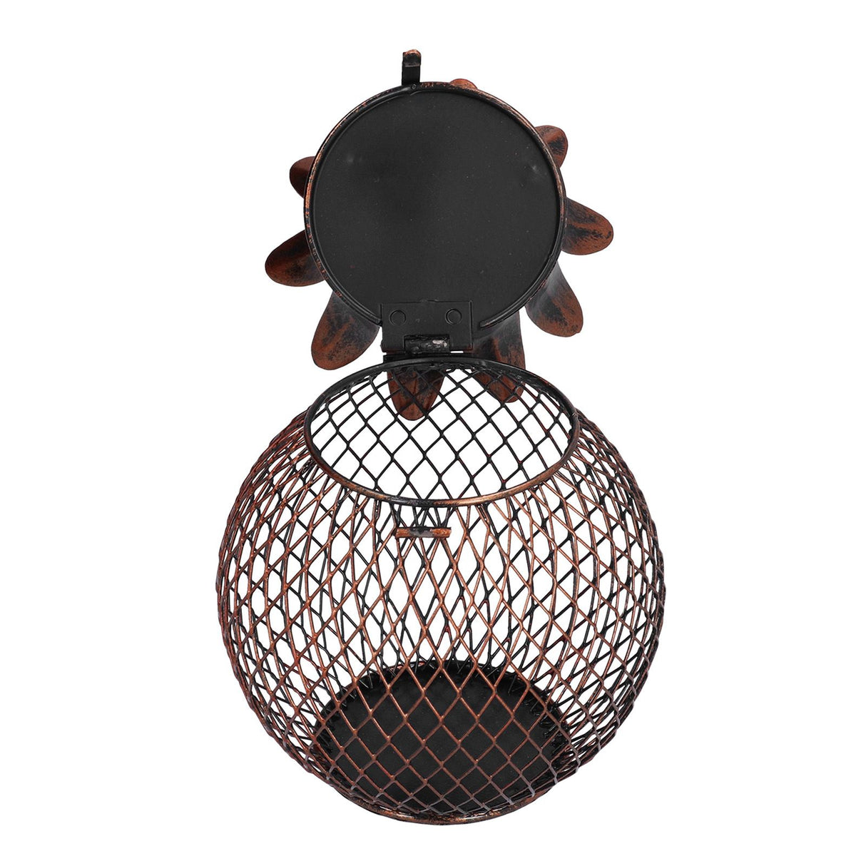 Wine Cork Container Iron Pineapple Shaped Wine Bottle Cork Storage Box Ornament for Home Bar Decoration