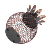 Wine Cork Container Iron Pineapple Shaped Wine Bottle Cork Storage Box Ornament for Home Bar Decoration