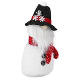 Christmas Decoration Ornaments with Hood Innovative Doll Toy for Home Festival DecorSnowman - Low Angle