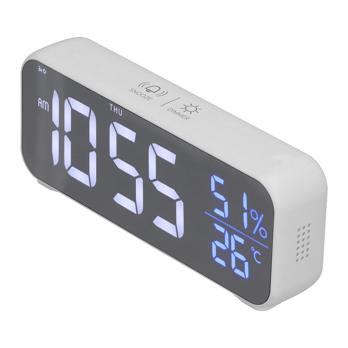 Digital Alarm Clock LED Digital Music Alarm Clock USB Charging Electronic Clock Temperature Display for Home