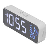 Digital Alarm Clock LED Digital Music Alarm Clock USB Charging Electronic Clock Temperature Display for Home