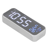 Digital Alarm Clock LED Digital Music Alarm Clock USB Charging Electronic Clock Temperature Display for Home