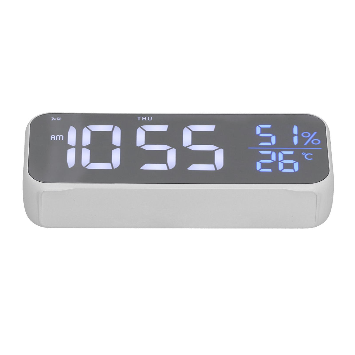 Digital Alarm Clock LED Digital Music Alarm Clock USB Charging Electronic Clock Temperature Display for Home