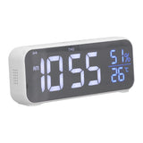 Digital Alarm Clock LED Digital Music Alarm Clock USB Charging Electronic Clock Temperature Display for Home