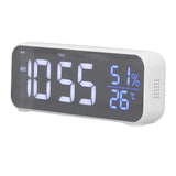 Digital Alarm Clock LED Digital Music Alarm Clock USB Charging Electronic Clock Temperature Display for Home - Extra Image