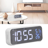 Digital Alarm Clock LED Digital Music Alarm Clock USB Charging Electronic Clock Temperature Display for Home