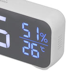 Digital Alarm Clock LED Digital Music Alarm Clock USB Charging Electronic Clock Temperature Display for Home - Extra Image