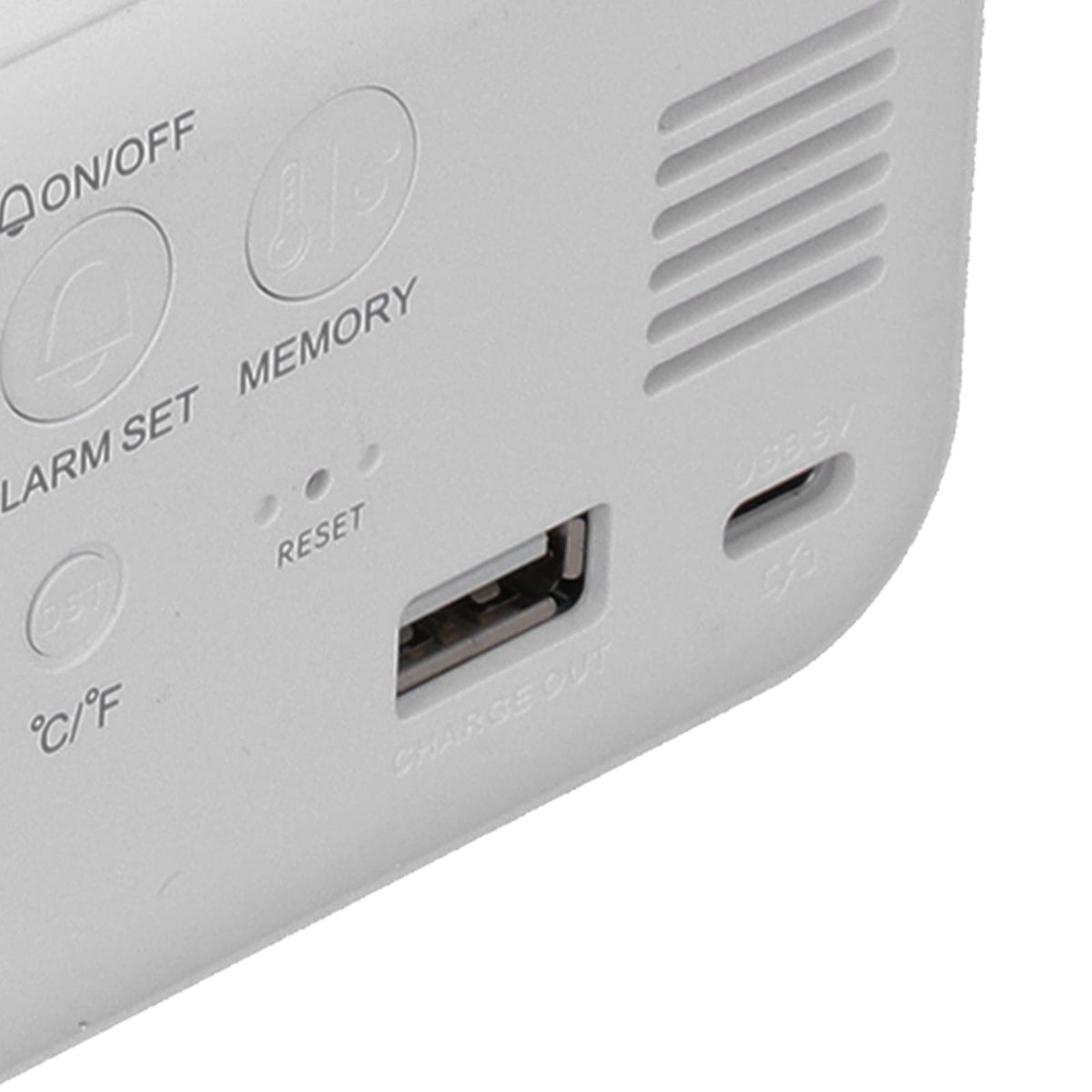 Digital Alarm Clock LED Digital Music Alarm Clock USB Charging Electronic Clock Temperature Display for Home