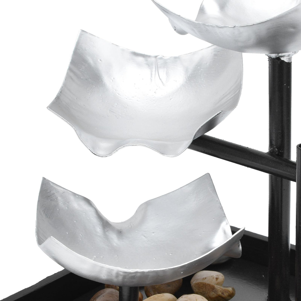Indoor 3 Tier Relaxing Tabletop Fountain Flowing Water Ornament for Home Office Craft DecorationAU Plug AC220-240V