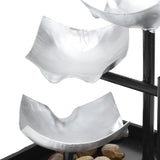Indoor 3 Tier Relaxing Tabletop Fountain Flowing Water Ornament for Home Office Craft DecorationAU Plug AC220-240V