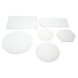 6Pcs Special Shape Mirror Wall Sticker Acrylic Decorative Background Wall Sticker for Home Office