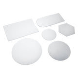 6Pcs Special Shape Mirror Wall Sticker Acrylic Decorative Background Wall Sticker for Home Office - Side View