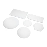 6Pcs Special Shape Mirror Wall Sticker Acrylic Decorative Background Wall Sticker for Home Office - Top-Down View