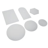 6Pcs Special Shape Mirror Wall Sticker Acrylic Decorative Background Wall Sticker for Home Office