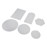 6Pcs Special Shape Mirror Wall Sticker Acrylic Decorative Background Wall Sticker for Home Office