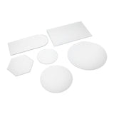 6Pcs Special Shape Mirror Wall Sticker Acrylic Decorative Background Wall Sticker for Home Office