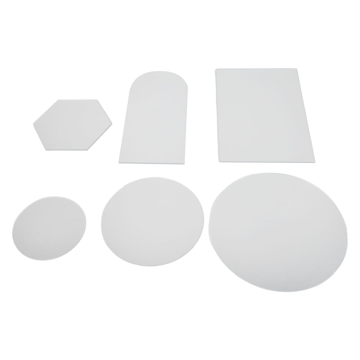 6Pcs Special Shape Mirror Wall Sticker Acrylic Decorative Background Wall Sticker for Home Office