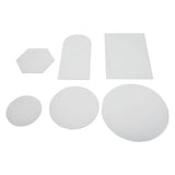 6Pcs Special Shape Mirror Wall Sticker Acrylic Decorative Background Wall Sticker for Home Office