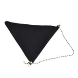 2Pcs Decorative Badge Organizer Wall Hanging Pin Brooch Jewelry Display Banner for Home ShopBlack - Rear View