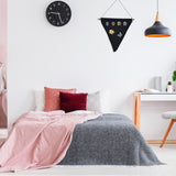 2Pcs Decorative Badge Organizer Wall Hanging Pin Brooch Jewelry Display Banner for Home ShopBlack