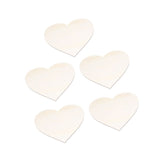 5PCS Christmas Woden Heart DIY Wooden Heart Slice Children Hand Drawn Craft for Family Decoration