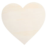 5PCS Christmas Woden Heart DIY Wooden Heart Slice Children Hand Drawn Craft for Family Decoration