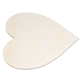 5PCS Christmas Woden Heart DIY Wooden Heart Slice Children Hand Drawn Craft for Family Decoration