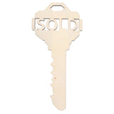 Chinese Style Wooden Key Shaped Pendant DIY Photo Props Window Decorations for Home Outdoor