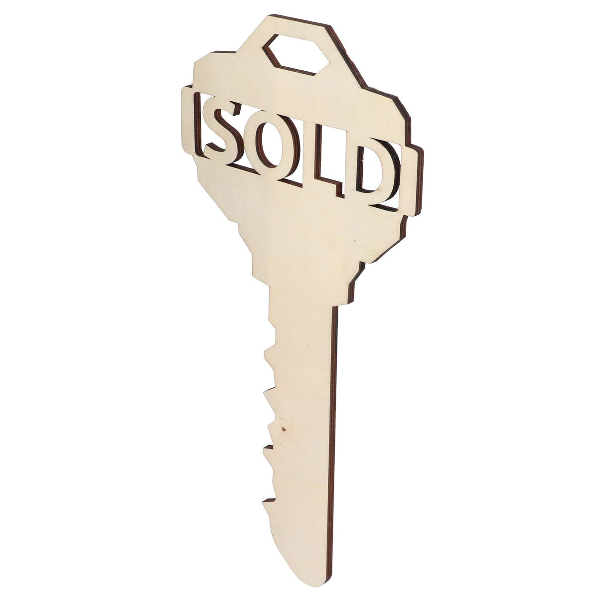 Chinese Style Wooden Key Shaped Pendant DIY Photo Props Window Decorations for Home Outdoor
