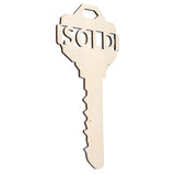 Chinese Style Wooden Key Shaped Pendant DIY Photo Props Window Decorations for Home Outdoor