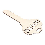 Chinese Style Wooden Key Shaped Pendant DIY Photo Props Window Decorations for Home Outdoor