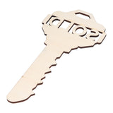 Chinese Style Wooden Key Shaped Pendant DIY Photo Props Window Decorations for Home Outdoor - Extra Image