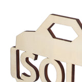 Chinese Style Wooden Key Shaped Pendant DIY Photo Props Window Decorations for Home Outdoor - Extra Image