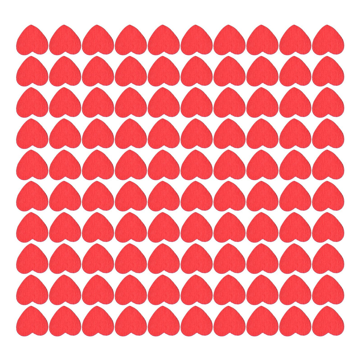 100Pcs Red Wooden HeartShaped Ornament SelfAdhesive DIY Hand Made Home Decoration