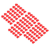 100Pcs Red Wooden HeartShaped Ornament SelfAdhesive DIY Hand Made Home Decoration