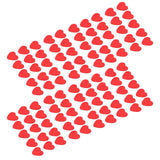100Pcs Red Wooden HeartShaped Ornament SelfAdhesive DIY Hand Made Home Decoration - Extra Image