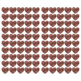 100Pcs/Bag Wooden Heart Decoration Innovative Hand Made DIY Handcraft for Home Weddings