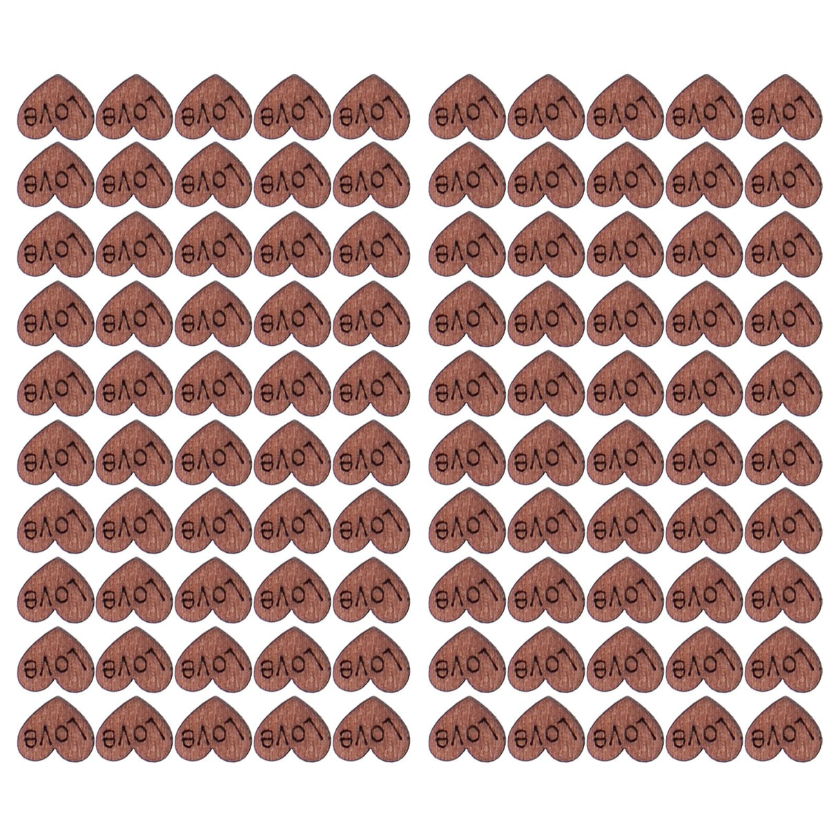 100Pcs/Bag Wooden Heart Decoration Innovative Hand Made DIY Handcraft for Home Weddings