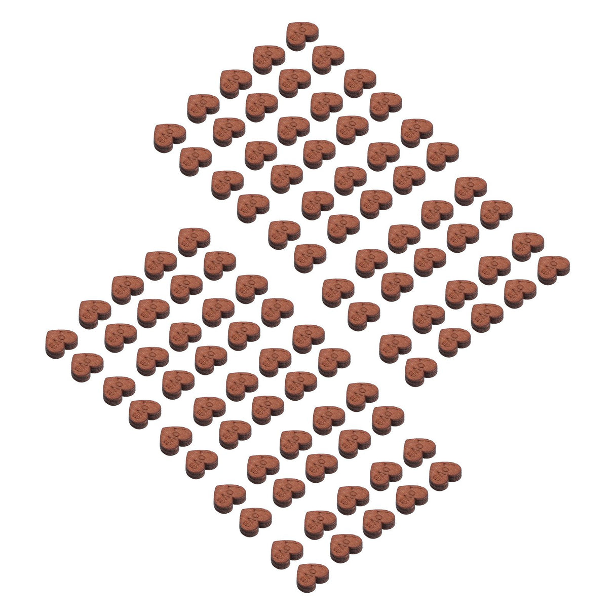 100Pcs/Bag Wooden Heart Decoration Innovative Hand Made DIY Handcraft for Home Weddings