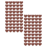 100Pcs/Bag Wooden Heart Decoration Innovative Hand Made DIY Handcraft for Home Weddings