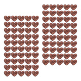 100Pcs/Bag Wooden Heart Decoration Innovative Hand Made DIY Handcraft for Home Weddings