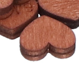 100Pcs/Bag Wooden Heart Decoration Innovative Hand Made DIY Handcraft for Home Weddings
